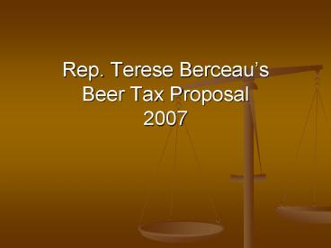 Rep. Terese Berceau