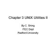 Chapter 3 UNIX Utilities II PowerPoint PPT Presentation
