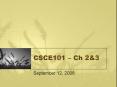 CSCE101 Ch 2 PowerPoint PPT Presentation