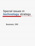 Special issues in technology strategy PowerPoint PPT Presentation