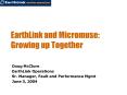 EarthLink and Micromuse: Growing up Together PowerPoint PPT Presentation