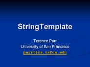 StringTemplate