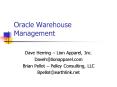 Oracle Warehouse Management PowerPoint PPT Presentation