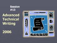 Advanced Technical Writing 2006