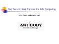 Stay Secure: Best Practices for Safe Computing PowerPoint PPT Presentation