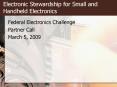 Electronic Stewardship for Small and Handheld Electronics PowerPoint PPT Presentation