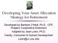 Developing Your Asset Allocation Strategy for Retirement PowerPoint PPT Presentation