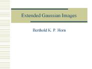 Extended Gaussian Images