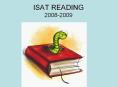 ISAT READING 20082009 PowerPoint PPT Presentation