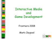 Interactive Media and Game Development