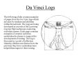 Da Vinci Logs PowerPoint PPT Presentation