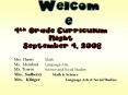 Welcome to Beck Elementary Third Grade PowerPoint PPT Presentation