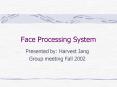 Face Processing System PowerPoint PPT Presentation
