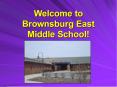Welcome to Brownsburg East Middle School PowerPoint PPT Presentation