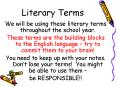 Literary Terms PowerPoint PPT Presentation