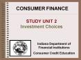 CONSUMER FINANCE
