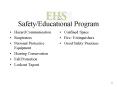 SafetyEducational Program PowerPoint PPT Presentation