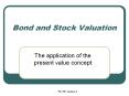 Bond and Stock Valuation PowerPoint PPT Presentation