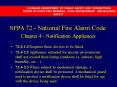 NFPA 72 National Fire Alarm Code Chapter 4 Notification Appliances PowerPoint PPT Presentation