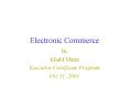 Electronic Commerce PowerPoint PPT Presentation