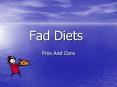 Fad Diets PowerPoint PPT Presentation