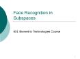 Face Recognition in Subspaces PowerPoint PPT Presentation