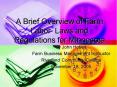 A Brief Overview of Farm Labor Laws and Regulations for Minnesota PowerPoint PPT Presentation