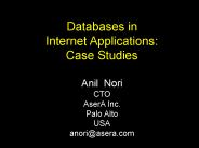 Analyst Tour June 1998