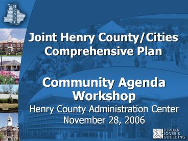 Joint Henry CountyCities Comprehensive Plan