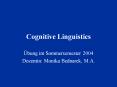 Cognitive Linguistics PowerPoint PPT Presentation