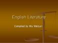 English Literature PowerPoint PPT Presentation