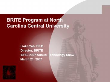 BRITE Program at North Carolina Central University