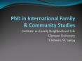 PhD in International Family PowerPoint PPT Presentation