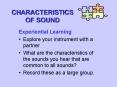 CHARACTERISTICS OF SOUND PowerPoint PPT Presentation
