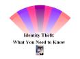 Identity Theft: PowerPoint PPT Presentation