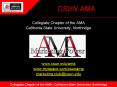 CSUN AMA PowerPoint PPT Presentation