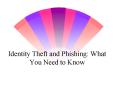 Identity Theft and Phishing: What You Need to Know PowerPoint PPT Presentation