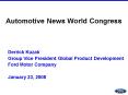Automotive News World Congress PowerPoint PPT Presentation