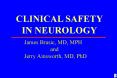 CLINICAL SAFETY PowerPoint PPT Presentation
