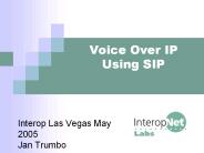 Voice Over IP Using SIP