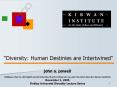 Diversity: Human Destinies are Intertwined PowerPoint PPT Presentation