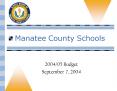 Manatee County Schools PowerPoint PPT Presentation