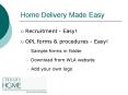 Home Delivery Made Easy PowerPoint PPT Presentation