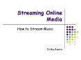 Streaming Online Media PowerPoint PPT Presentation