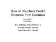 How do Vouchers Work Evidence from Colombia PowerPoint PPT Presentation