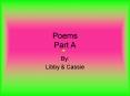 Poems Part A PowerPoint PPT Presentation