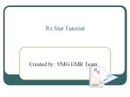 Rx Star Tutorial