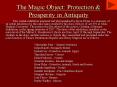 The Magic Object: Protection PowerPoint PPT Presentation