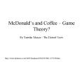 McDonalds and Coffee Game Theory PowerPoint PPT Presentation