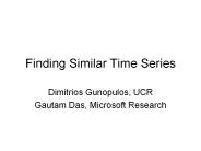 Finding Similar Time Series